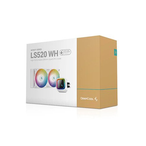 Deepcool | LS520 A-RGB | CPU Liquid Cooler | White | Intel, AMD - 5